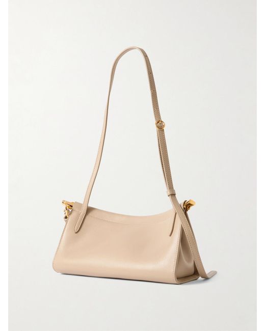 Alaïa Natural Le Click E/W Kleine Schultertasche Aus Leder