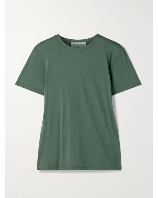T-Shirt En Jersey De Coton Supima His Twp en coloris Green
