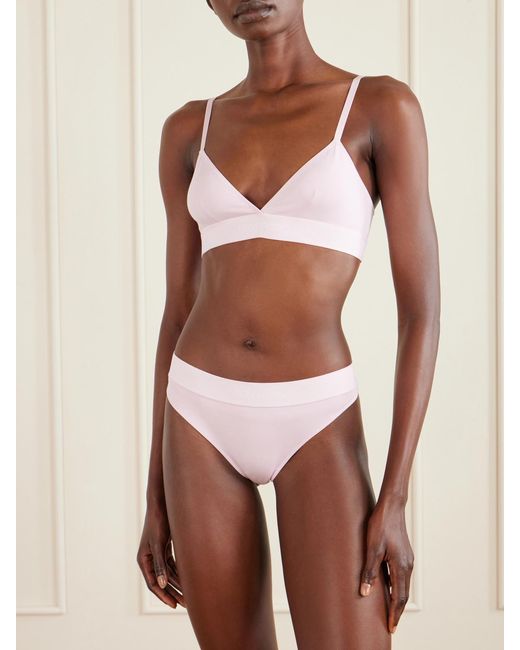 Tom Ford Pink Stretch-Modal Jersey Soft-Cup Triangle Bra