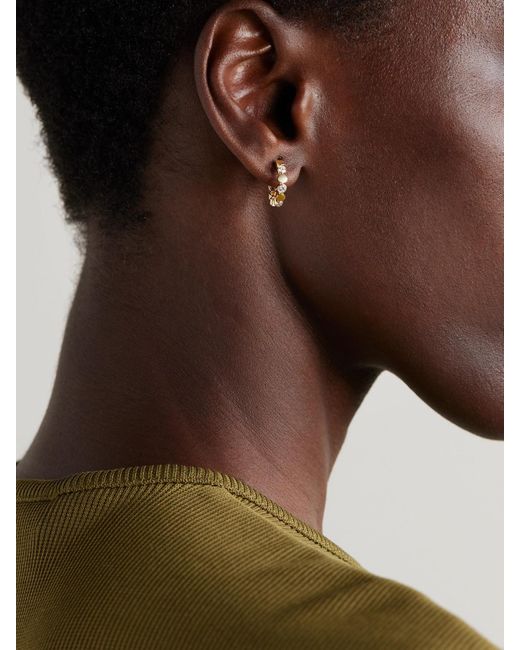 Messika Natural D-Vibes Mini 18-Karat Diamond Hoop Earrings