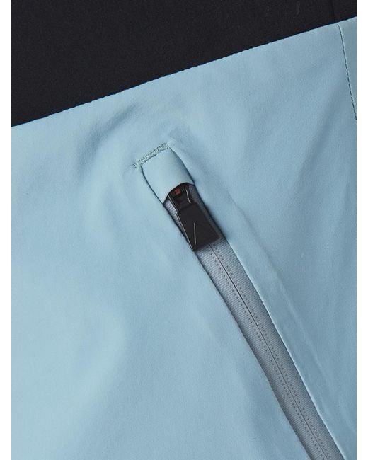 Aztech Mountain Blue Top To Bottom Paneled Stretch Salopettes