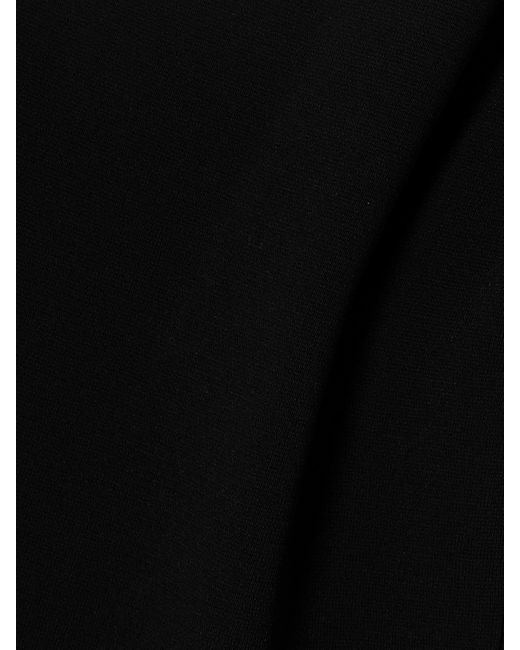 Stella McCartney Black One-Shoulder Stretch-Knit Jumpsuit