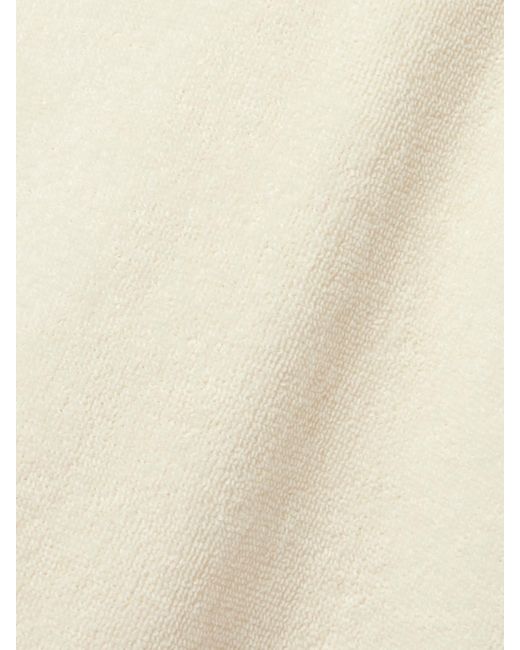 Lisa Marie Fernandez Natural Strandkleid Aus Baumwollfrottee Mit Kapuze