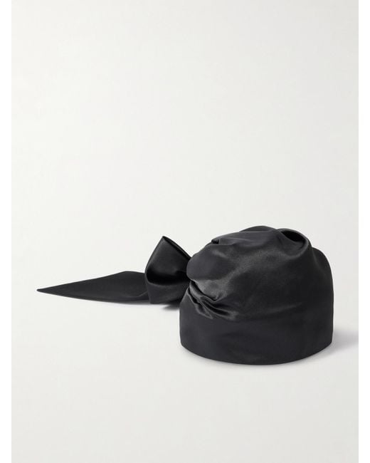 Eugenia Kim Black Gigi Kopftuch Aus Satin