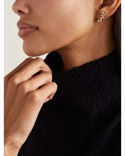 Viltier Metallic Clique 18-Karat Diamond Single Earring
