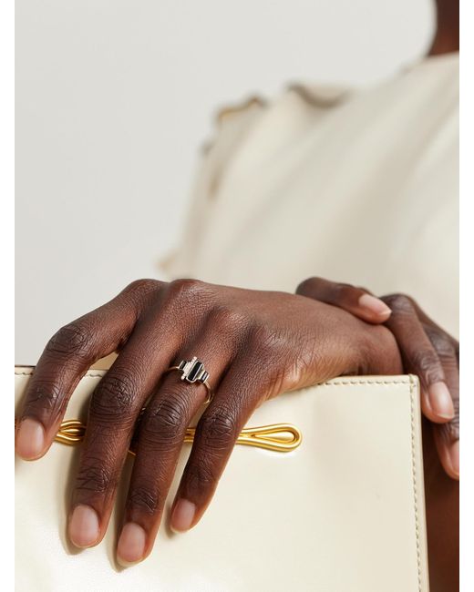 Melissa Joy Manning Natural Cityscape Ring Aus Recyceltem 14 Karat Mit Spinellen Und Diamanten