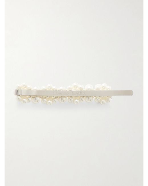Simone Rocha Natural Haarspange Mit Silberfarbenen Details Und Kunstperlen