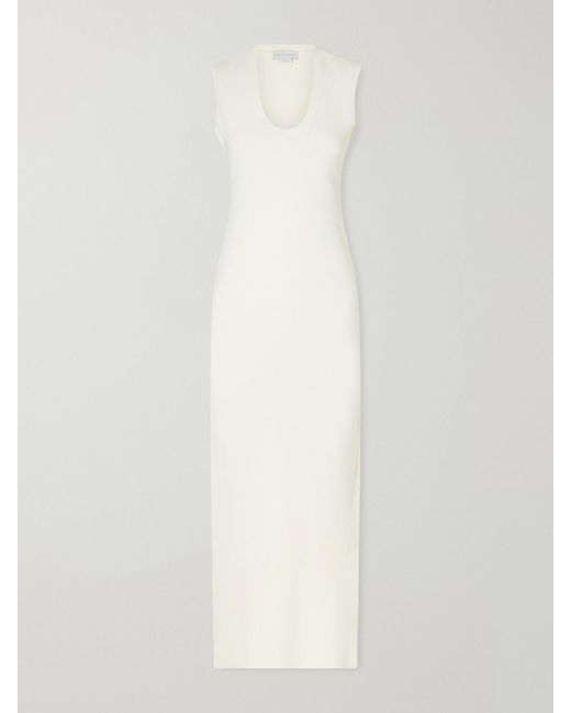 Stella McCartney White Jersey Midi Dress
