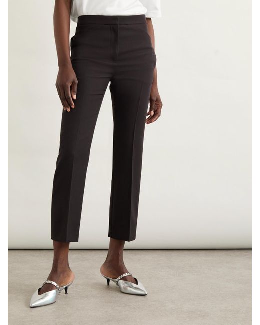 Alexander McQueen Black Wool Tapered Pants