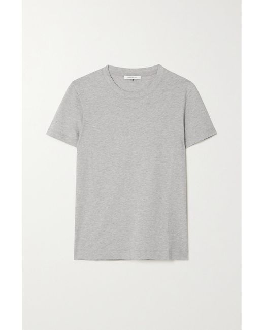 NINETY PERCENT Gray + Net Sustain Drew Organic Cotton-jersey T-shirt