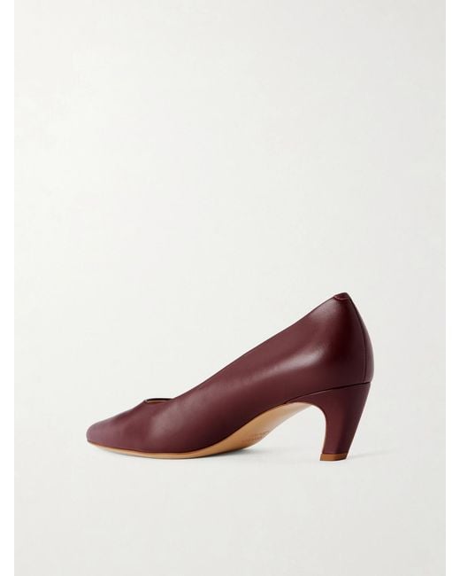 Gabriela Hearst Red Peggy Leather Pumps