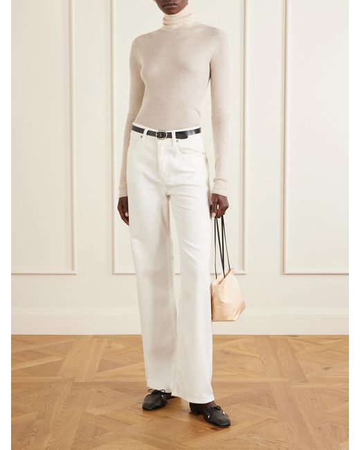 arch4 Natural Opaline Cashmere Turtleneck