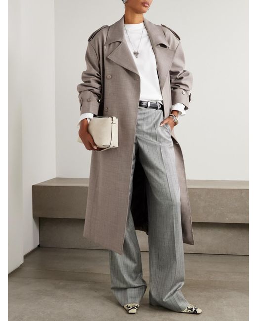 Trench-Coat En Tissu Bleecker Frankie Shop en coloris Gray