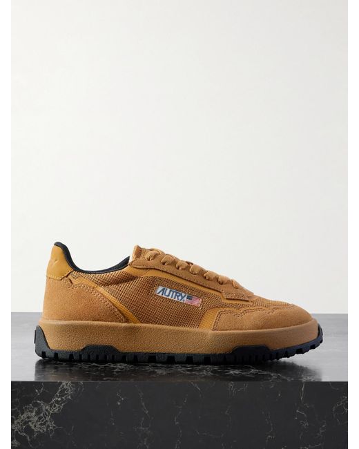 Autry Brown Wildpace Sneakers Aus Mesh Mit Velourslederbesätzen