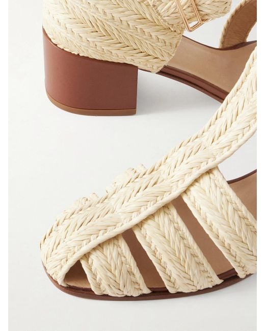 Gabriela Hearst Natural Lyle 50 Raffia Sandals