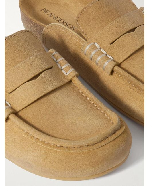 Mules En Daim Stitch J.W. Anderson en coloris White