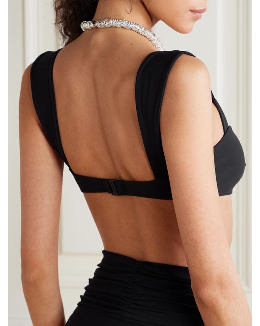 Magda Butrym Black Bikini Top