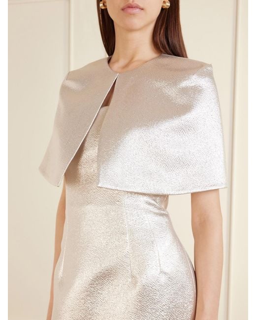 Emilia Wickstead Natural Domie Cloqué Cape