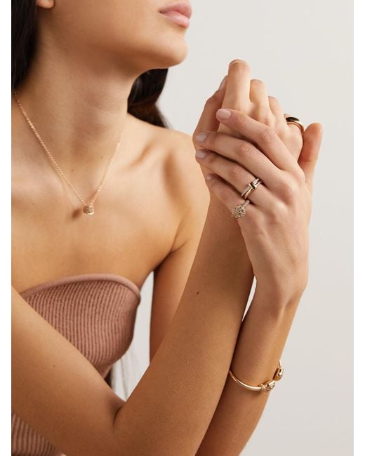 Pomellato Natural Nudo Solitaire Classic 18-Karat Rose And Diamond Ring