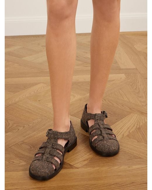 Church's Brown Kelsey Winter Wool Sandals