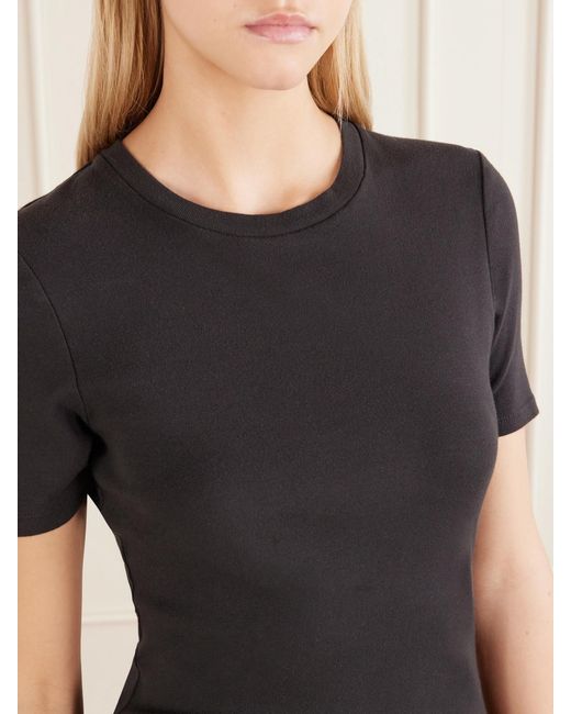 Nili Lotan Black Elin Cotton T-Shirt