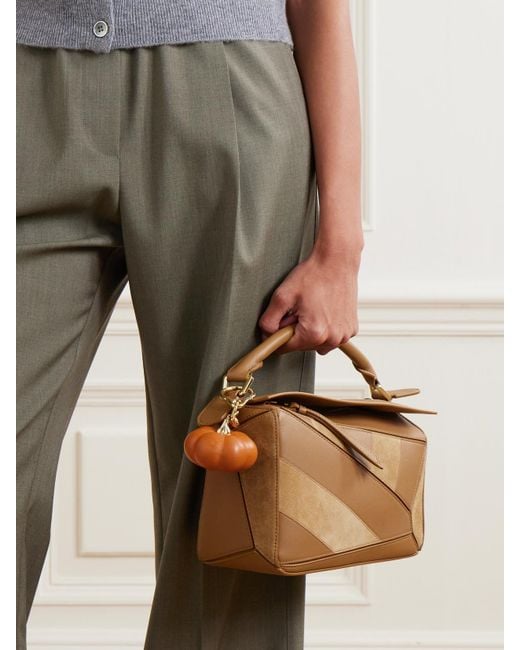 Loewe Orange Pumpkin-Tone And Resin Bag Charm