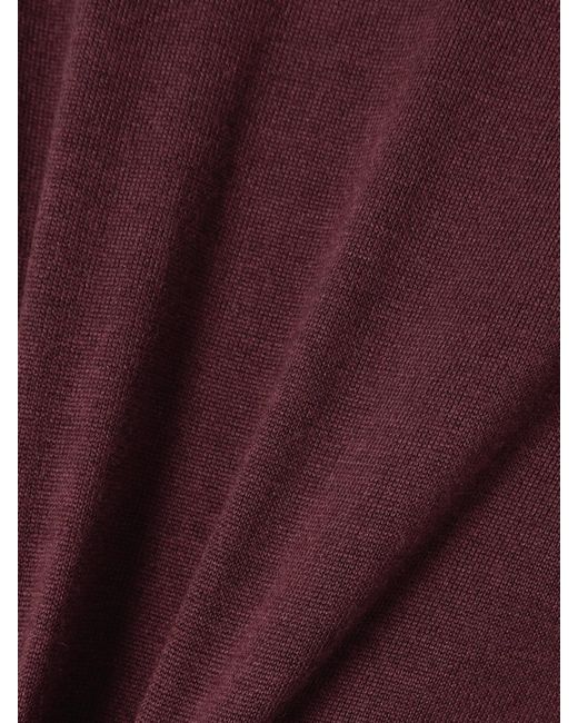 Tom Ford Purple Cashmere And Silk-Blend Turtleneck Sweater