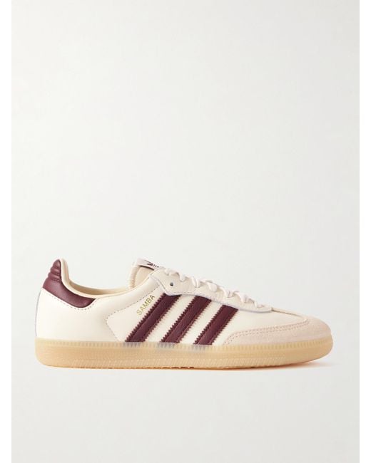 Adidas Originals Pink Samba Og Sneakers Aus Veloursleder Und Leder