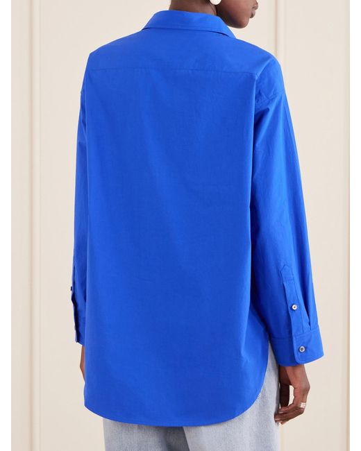 Agolde Blue Sona Cotton-Blend Shirt