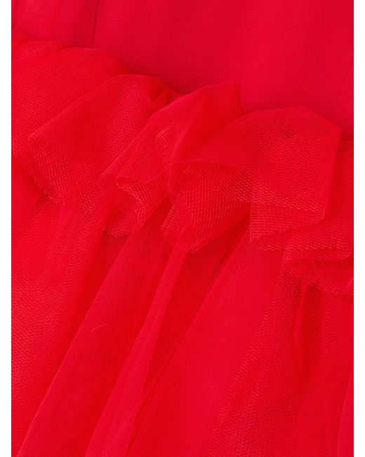 Simone Rocha Layered Ruffled Cotton-Jersey And Tulle T-Shirt
