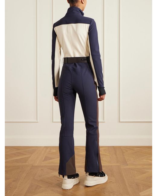 Moncler Blue Skianzug Mit Gürtel