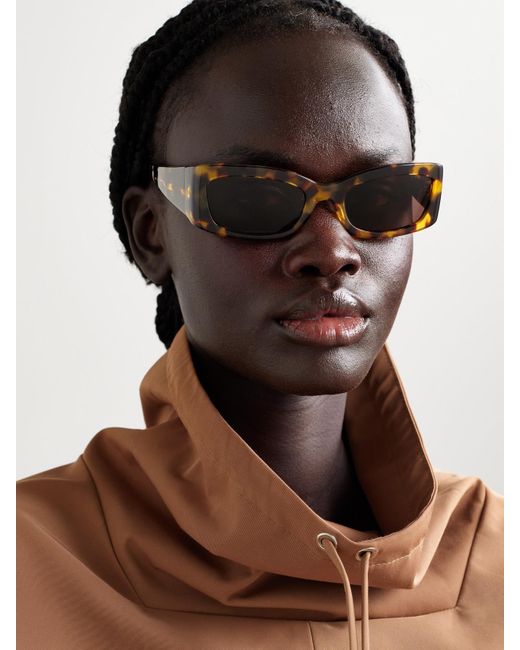 Oliver Peoples Multicolor Khaite 1989C Rectangular-Frame Acetate Sunglasses
