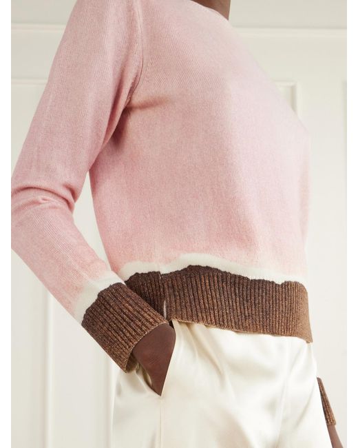 Oscar de la Renta Pink Wool Sweater