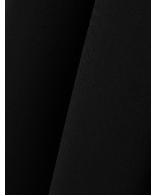Khaite Black Medow Crepe Midi Dress