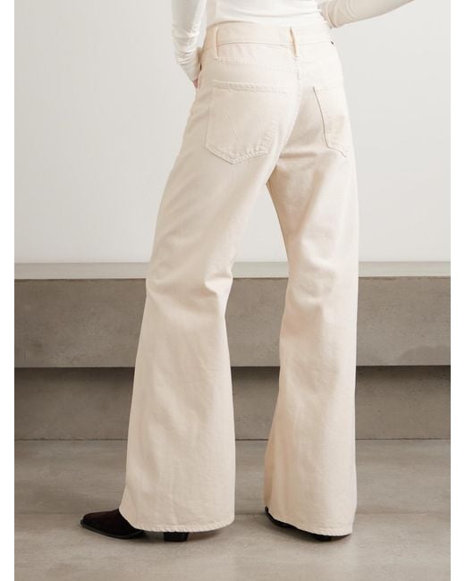 Mother Natural Snacks! The Lemon Twist Sneak High-Rise Wide-Leg Jeans