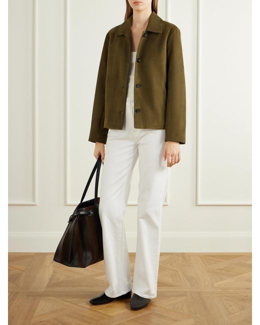 Proenza Schouler Green Irine Suede Jacket