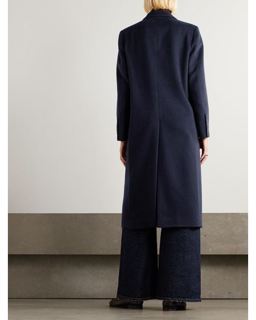 Blazé Milano Blue Joyme Heck Wool And Cashmere-Blend Coat