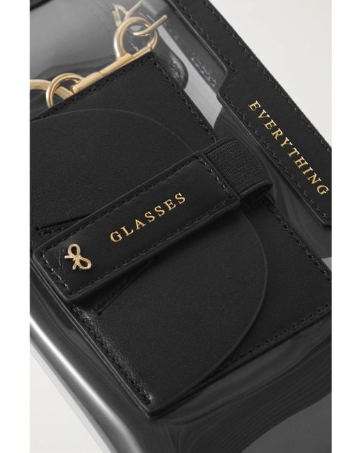 Anya Hindmarch White Everything Beutel Aus Tpu Und Recyceltem Shell Mit Lederbesatz