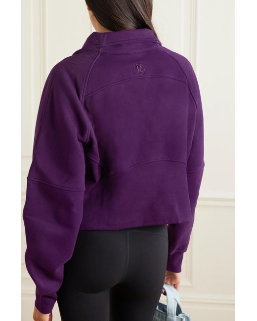 Scuba Half-Zip cotton-blend hoodie