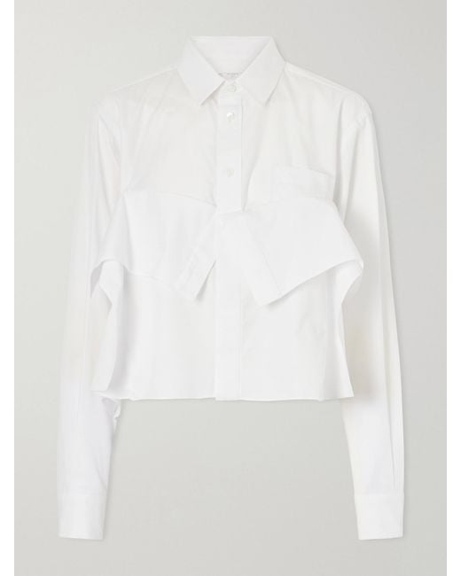 Sacai White Poplin Shirt