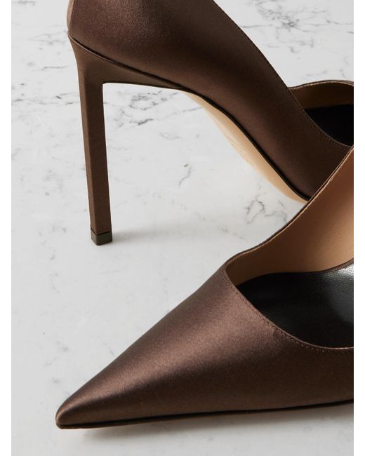 Tom Ford Brown Betty Pumps Aus Satin