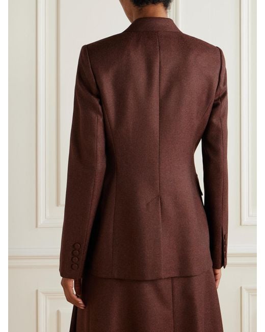 Gabriela Hearst Brown Louisa Blazer Aus Einer Woll-Kaschmirmischung