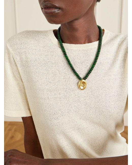YSSO Metallic Aesop Jade Necklace