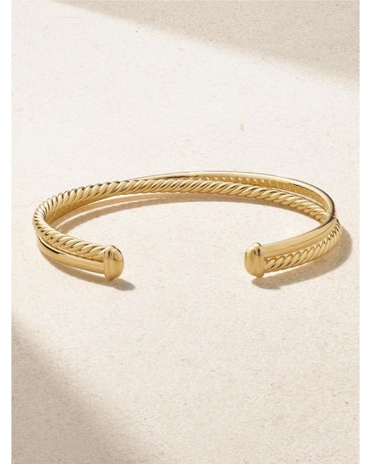 David Yurman Natural Crossover 18-Karat Diamond Cuff