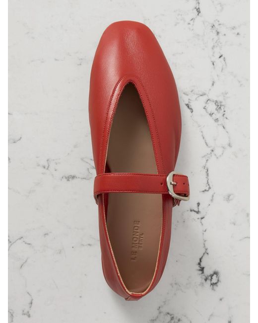 Babies En Cuir Stella Le Monde Beryl en coloris Red