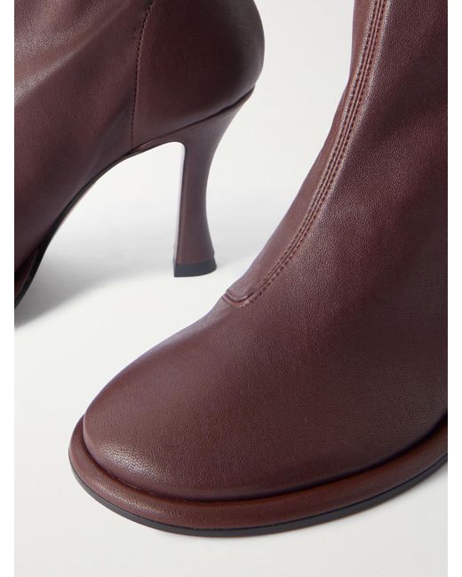 Neous Brown Lea Leather Ankle Boots