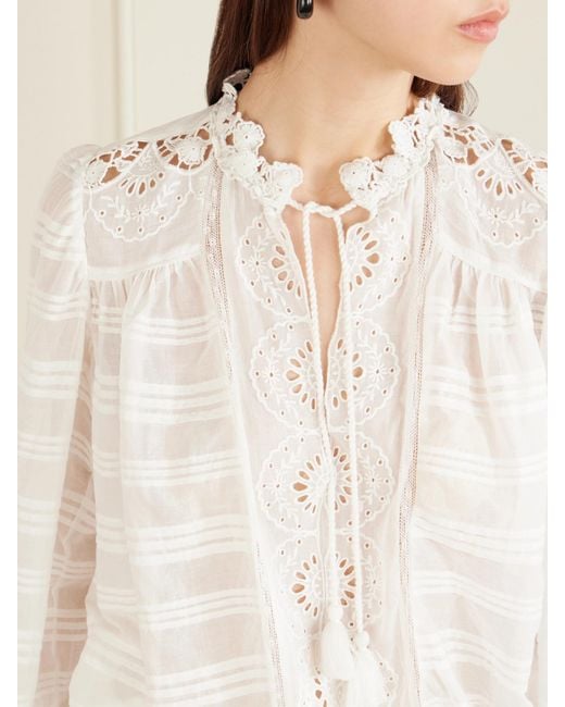 Isabel Marant White Flowing Dress With Refined Silhouette