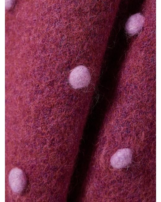 ALÉMAIS Purple Elia Strickpullover Mit Pompons