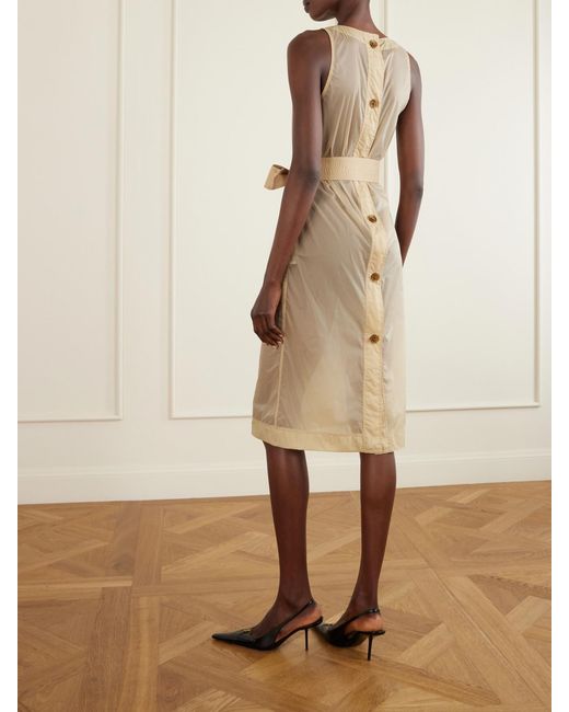 Saint Laurent Natural Belted Shell Dress