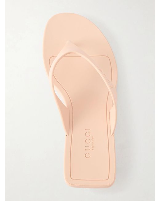 Gucci Natural Rubber Sandals